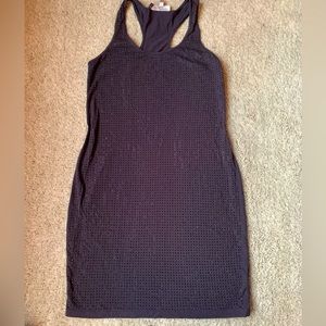 🎇🎆3for$9 Jennifer Lopez gray black-beaded dress. Size S.